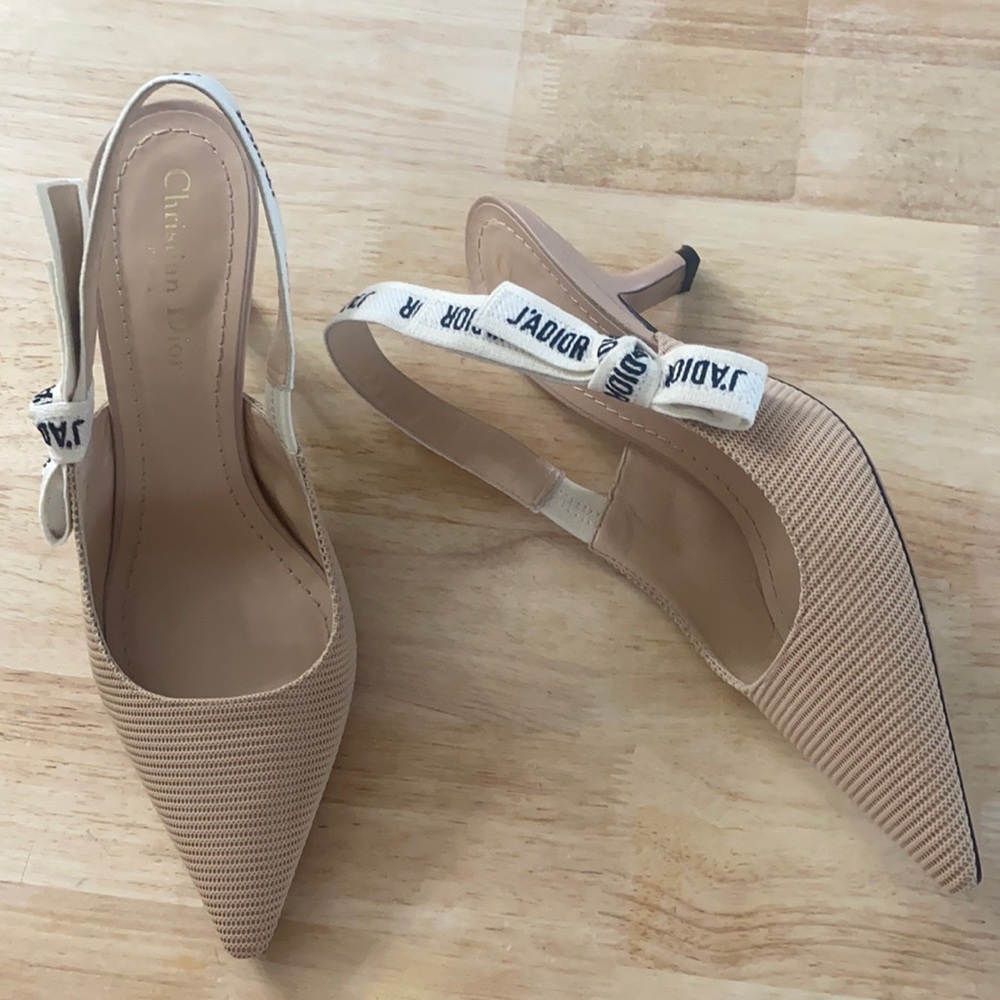Christian Dior J’ADIOR Kitten Heels Sandal Sling Back